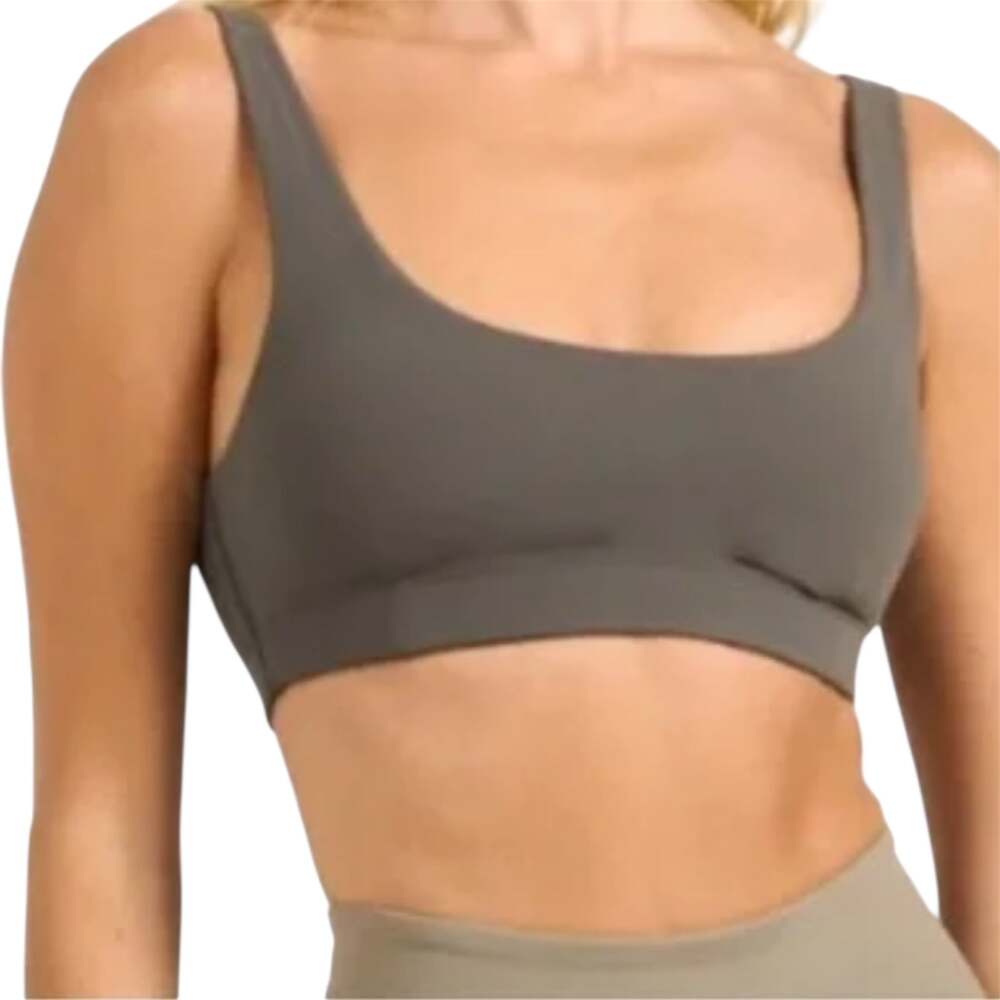 Vuori Daily Bra Medium Support BreatheInterlock Airbrushed Wicking Oregano M